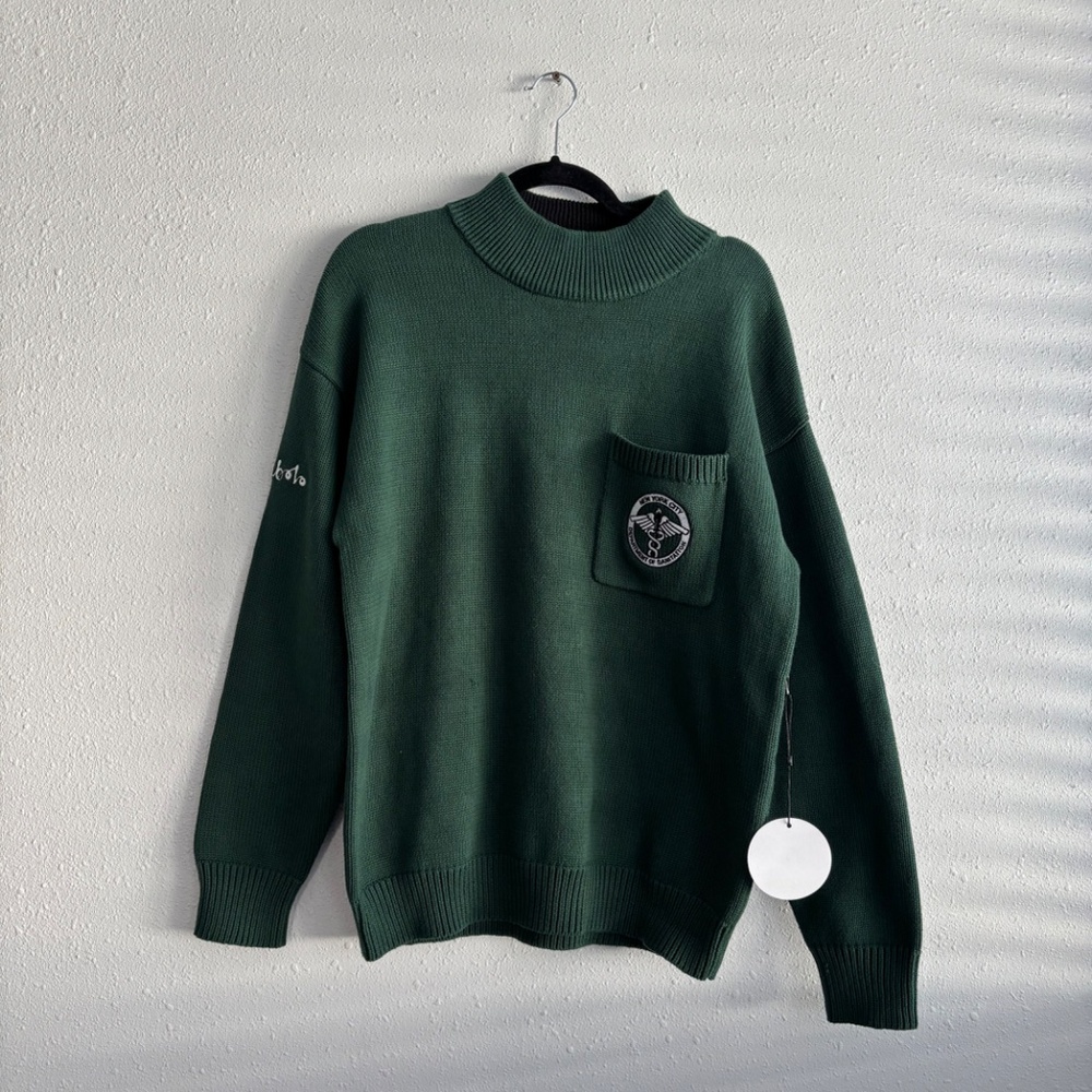 DSNY x Tombolo | Unisex NYC Sanitation Department Green Crew Neck Sweater M - Picture 4 of 8